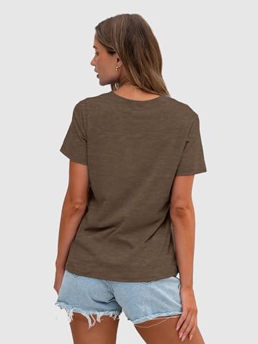 Image of Anbech Womens Dandelion Graphic T-Shirts Teen Girls Cute Sunflower Print Casual Tee Tops