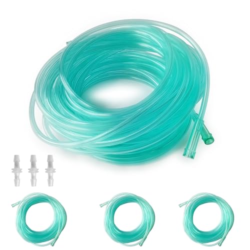 3 Pack, Each 32.8 ft, Kink Resistant Premium Oxygen Tubing, Inner 6 Channel
