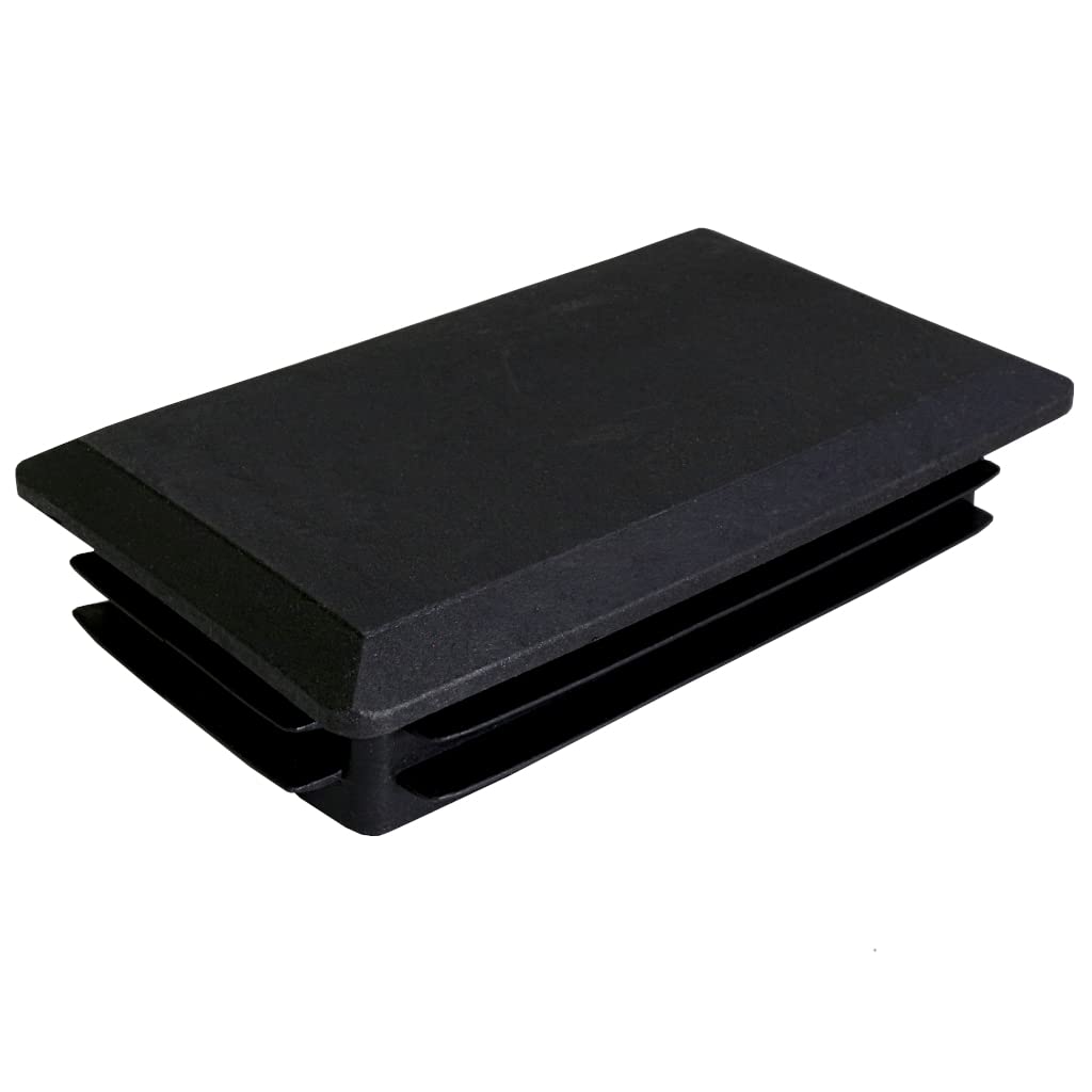 TIBU Tapones de láminas rectangulares para tuberías, tapones, tapones, tapones, tapas de extremo rectángulo, 30 unidades, tubo rectangular de 100 x 60 x 2 mm