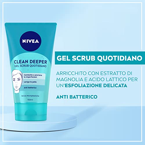 Nivea Quotidiano Viso Scrub Gel, Pelle Grassa Ed Impure, 150 ml – Ansicht 2