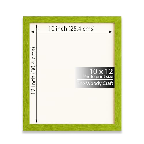 Image of Photo Frame 10x12 inch | Green Photo Frame For Wall Bringing Fresh Looks | Wall Photo Frames For Home Decoration | Wooden Frame With Smooth Surface | Photo Frames Online For Modern Homes