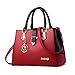 Women Handbags, Designer Top Handle Bags Tote Purse Large Capacity Shoulder Crossbody Bags for Work, Shopping, Dating, Holiday Gifts, Red