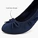 Greatonu Damen Geschlossene Ballerinas Flach Freizeit Tanzschuhe, Blau, 37 EU