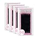 Produktbild Weimob 4 PCS C-Curl Seidenwimpern - Schwarz - Einzel Wimpern - Stärke 0,15mm - Länge(13mm-13mm-14mm-14mm) Eyelash Extensions Wimpernverlängerung MEHRWEG
