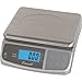 San Jamar Digital Food Scale, Battery Operated with 66 Pound Capacity for Cooking, Baking, Meal Prep, Diet Tracking, Stainless Steel, 6.82 Pounds, Silver