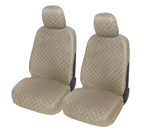 Auto Accessori Lupex A22 Coprisedili auto universali, anteriori e posteriori (Coppia Anteriore, Beige)