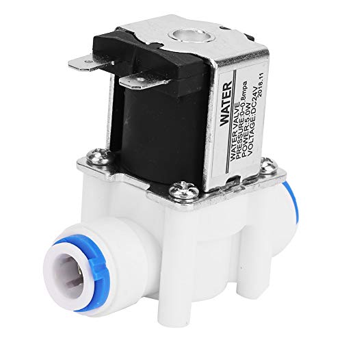Válvula solenoide eléctrica de plástico de 24 V CC N/C, purificador de agua de conexión rápida