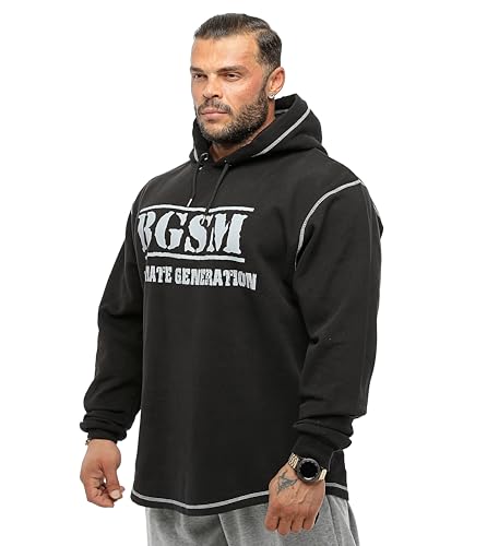BGSM Men's Hooded Winter Muscular Long Sleeve Cotton Oversize Winter Sweatshirt2