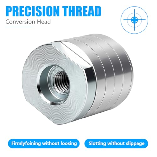 Image of Serplex125mm Angle Grinder Groove Cutting Adapter, M14 Thread Quick Change Carbon Steel Slotting Machine Conversion Head, Angle Grinder to Grooving Machine Adapter Fits Type 125 Angle Grinders