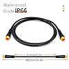 Dbrand Extension Cable 2Pin/3Pin/4Pin/5Pin/6Pin/9Pin Plug Waterproof Connector for Ebike Kit,Display/Ebrake/Throttle/Shift Sensor/Hub Motor/Mid-Motor Signal Extension Cable (3PIN Male-Male) #1