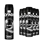 Lynx Black Deodorant Spray for Men 6 Pack, Body Spray with Long-Lasting Fragrance that Keeps You Fresh All Day, Suitable for All Skin Types, 200ml Each