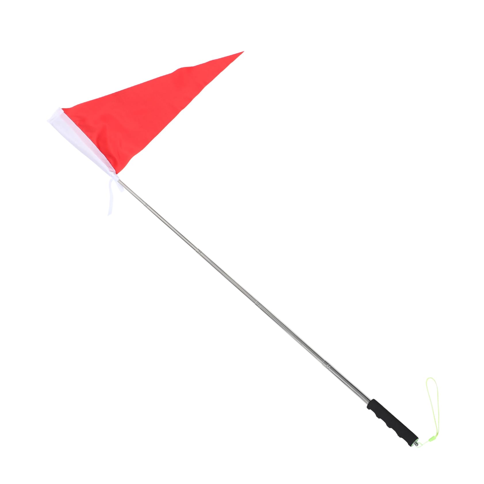 Tragbare Handflagge Mit Teleskopstange (bis 1,2 M) - Für Schulausflüge, Outdoor-Aktivitäten, Auffällig Rot