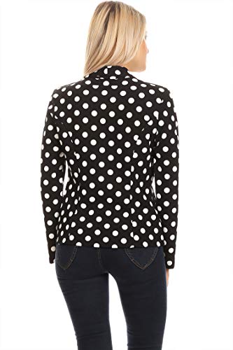 Women's Casual Pattern Print Open Front Long Sleeves Blazer Style Jacket Made in USA4