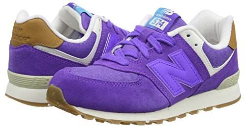 New Balance 574 Leather Mesh, Scarpe da Ginnastica...