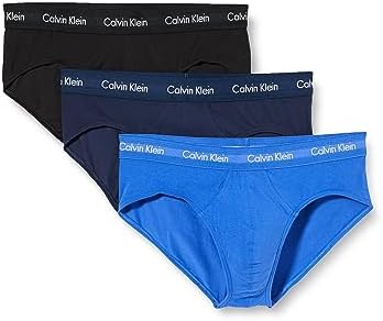 Calvin Klein Męskie majtki hipsterskie, 3 sztuki, bawełna stretch