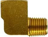 Midland Industries 28160 0.75 MIP x FIP 90 deg Brass Street Elbow