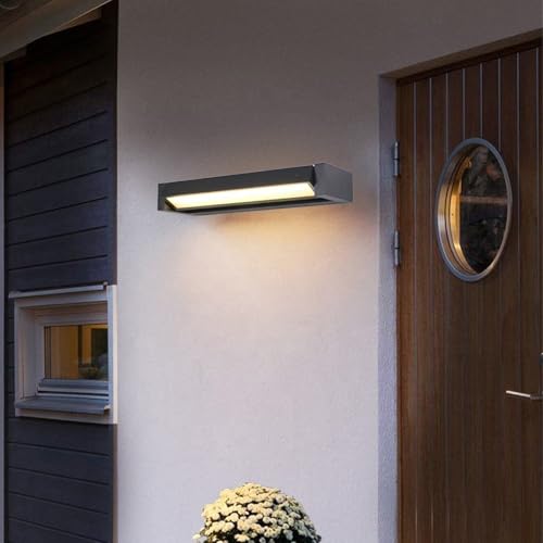 LED Applique Murale Extérieur IP65 Lampe Longue Rotative à 350°