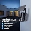 Solar Security Cameras Wireless Outdoor, 2K 360° View Solar Powered WiFi 3MP Security Camera for Home Security with Color Night Vision, PIR Detection, 2-Way Audio, Motion Alert, Easier to use #1