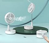 Lemspum [Updated Version] 8' Folding USB Oscillating Cyclone Fan with Remote Control and Timer,...
