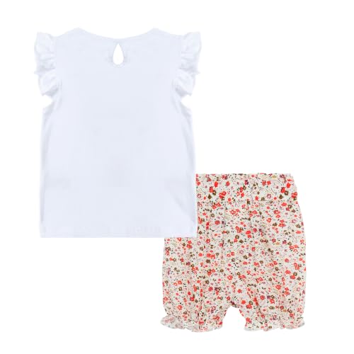 Image of Mud Kingdom Girls Outfits Cute Cartoon Polka Dots Summer Holiday Clothes Sets