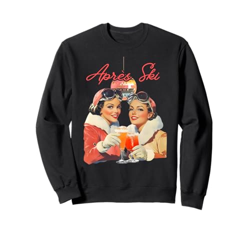 80s apres ski outfit Men women skier freerider skiing ski Sweatshirt