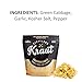 Cleveland Kitchen Roasted Garlic Kraut - Fresh & Crunchy Sauerkraut, Lightly Fermented Vegetables Seasoned with Roasted Garlic, Live & Natural Probiotics, 16 oz