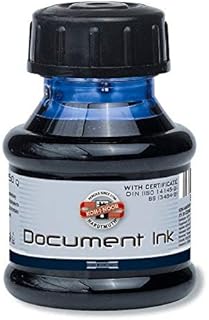 Koh-I-Noor 50g Document - Tinta para pluma estilográfica, color negro