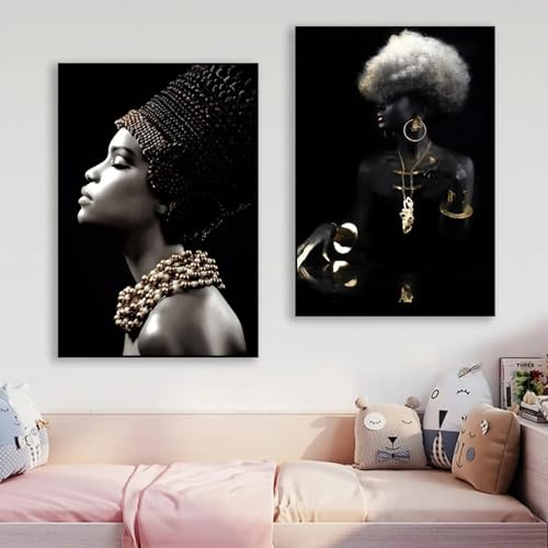 Art mural noir de prestige avec impression sur toile d'art esthétique et durable