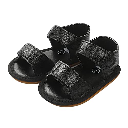 Toddler Boy Sandals Size 12 Infant Boys Girls Open Toe Solid Shoes First Walkers Shoes 1 Year Old Slippers Boy