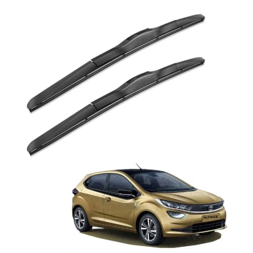 Image of Oshotto Frameless (O.E.M Type) Wiper Blades Compatible with Tata Altroz (24 inch / 16 inch)