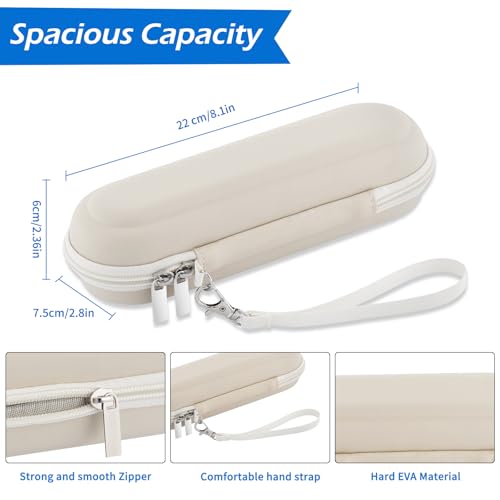 Image of Toothbrush Travel Case for Oral B / Oral-B Pro 1000 1500 5000 7000 7500 and Philips Sonicare 4100 1100 5300 5100 6100 6500 / iO Series Electric Toothbrush, Hard Protective Storage Bag (Starlight)