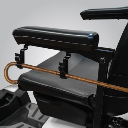 Clip Cane Holder for Pride Go-Go Mobility Scooters Black Set of 2