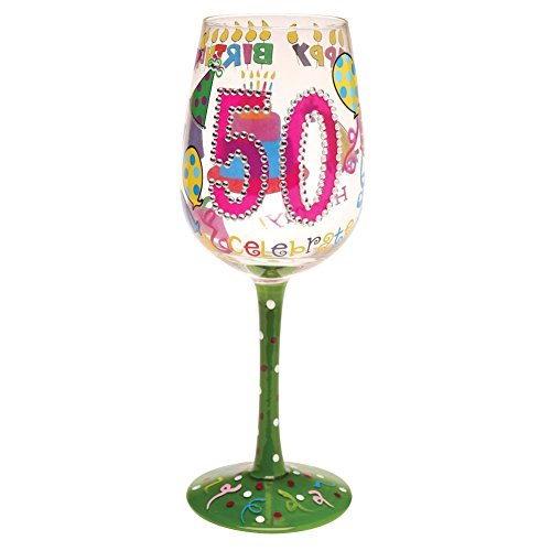 50 Better Then Ever-Bottom's Up Wine Glass