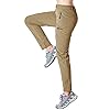 Gopune-Womens-Outdoor-Hiking-Pants-Lightweight-Quick-Dry-Water-Resistant-Mountain-Trouser Gopune Women's Outdoor Lightweight Quick Dry Sportswear Water Resistant Hiking Pants with Pockets (Khaki,M)