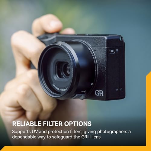 Adaptador de lente NiSi PR-11 para Ricoh GR III y MK II | Diseño con bloqueo seguro, compatible con rosca de 49 mm para filtros y accesorios, reemplaza al GA-1 de Ricoh, aluminio miniatura 6