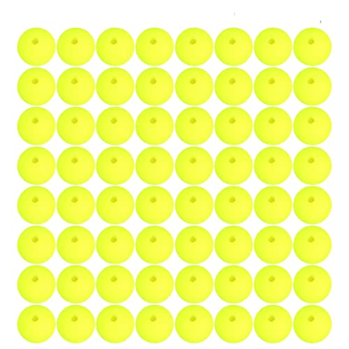 BESPORTBLE 100Pcs Fishing Lure Float Balls Foam Buoyancy Ball Bobbers Drift Ball Strike Indicator Yellow Popper Foam Ball Vertical Buoy Floats Fishing Floats Pike Float Mini Fishing Float Fishing
