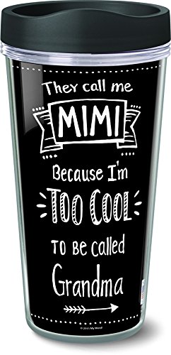 My Word! 51045 "They Call Me Mimi Insulated Travel Mug, Plastic, Multicolor