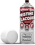 SPRAYTEKK Clear Lacquer Spray Paint | 400ml | Fast-Drying Acrylic Topcoat for Wood, Metal, Plastic & More | Non-Yellowing, UV & Scratch Resistant | Indoor & Outdoor Use (Gloss, 1)
