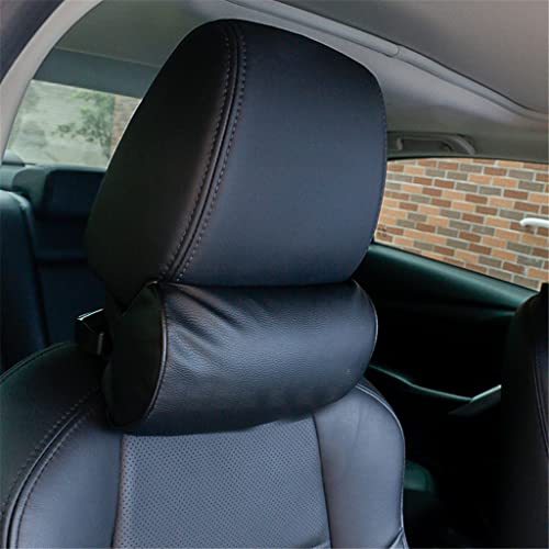 Oreiller de cou en cuir PU pour voiture : appui-tête ergonomique confort