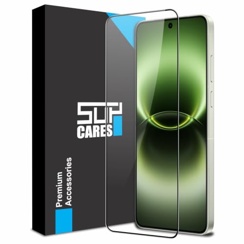 Image of SupCares Tempered Glass for Vivo X300 Ultra (6.82 Inch) With Installation Kit | 9H Edge to Edge Screen Protector | Black