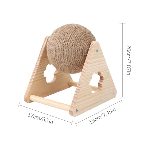 Balle en sisal pour chat, matériel d'exercice durable pour chiot - 3