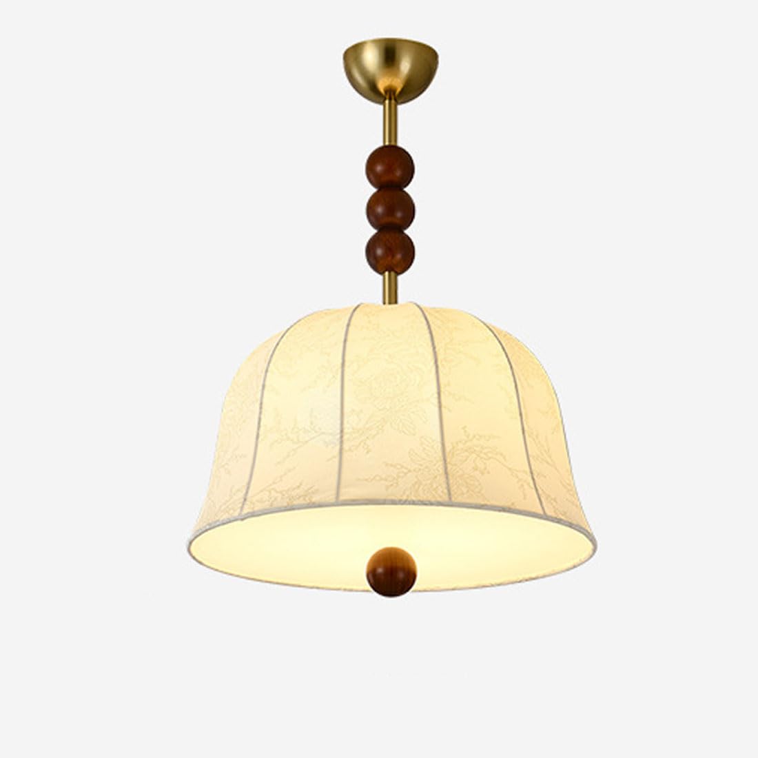 KXEcoLife French retro chandeliers, romantic fabric lamps, bedroom lights, living room study lights,B,60CM