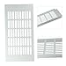 Aluminum Rectangular Air Vent Grille Cover for Wardrobe, Shoe Cabinet, Computer Cabinet & Bathroom Door – 150 mm x 150 mm to 150 mm x 400 mm, Polished(150x300mm)