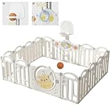 ベビーサークル 折りたたみ 187*150*61cm 16枚セット