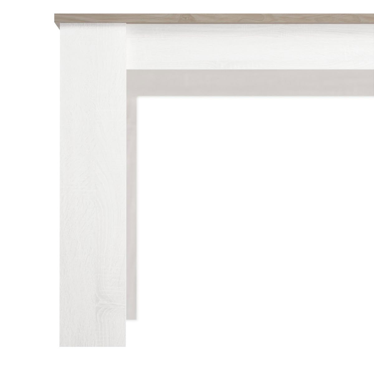amuéblate online - Mesa de Comedor Extensible, Modelo Austin, Robusta y Funcional, Color Andersen Pino - Gris, Medidas: 138-198 cm (Largo) x 88 cm (Ancho) x 76 cm (Alto)