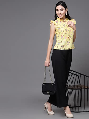 Image of OOMPH! Women's Crepe Floral Relaxed Fit Shirt