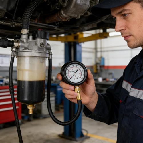 Testeur de fuite de compression moteur et manomètre de pression d'huile