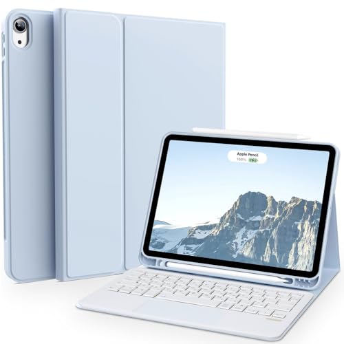 GWAAN iPad キーボード付き ケース 日本語配列 iPad 第11世代 (A16) 第10世代 (2025年/2024年) と互換性あり ケース カバー タッチパッド パステルカラー BT5.0で簡単接続 Pencil収納スペース