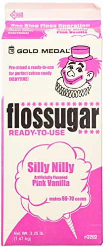 gold medal 3202 pink vanilla flossugar 12 gallon carton