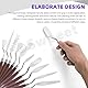 Swpeet 10Pcs 10 verschiedene Arten Edelstahl Spatel Palette Messer Set, Acryl Holzgriff Malerei Palette Messer Mixing Schaber Palette Messer Spatel Messer Set für Ölfarbe Leinwand